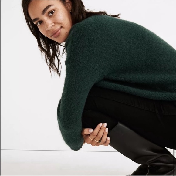 MADEWELL Dillon Mockneck Sweater in Spruce - Picture 9 of 9